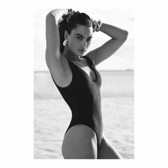 Seafolly Sea Dive Deep V-Neck One-Piece Swimsuit in Navy NWT - Picture 4 of 7